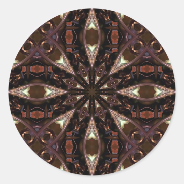 Tribal Two Runt Klistermärke (Framsida)