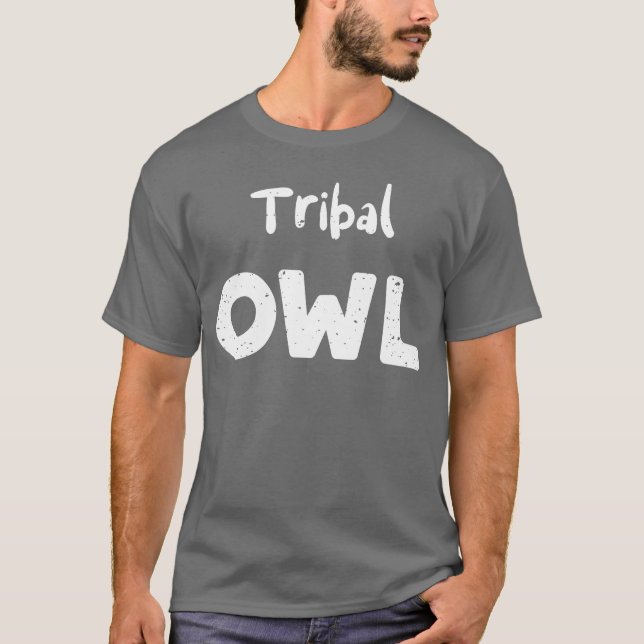 Tribal Uggla Birds T Shirt (Framsida)