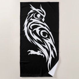 Tribal uggla Silhuett Minimal Djurdesign