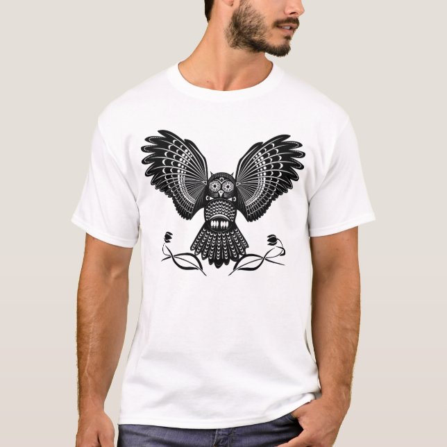 Tribal Uggla T-Shirt (Framsida)