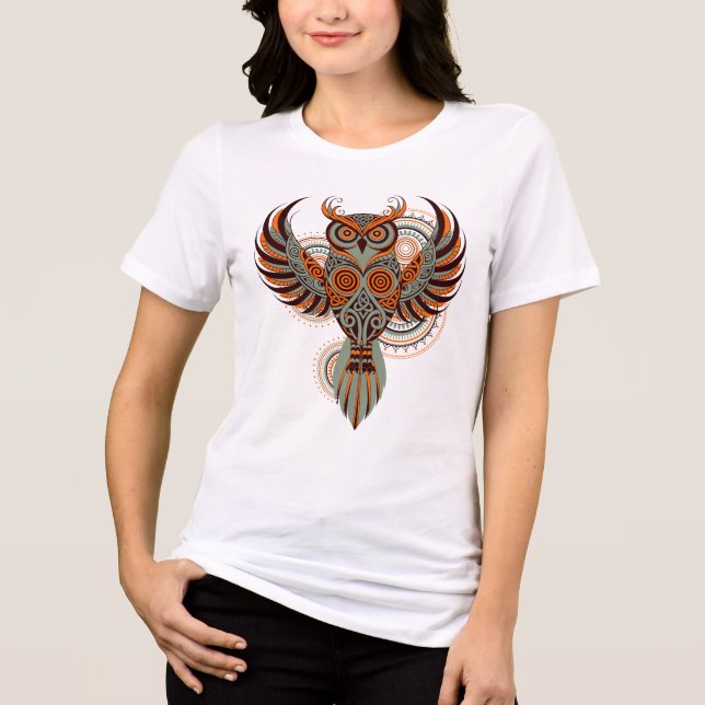 Tribal Uggle Mandala Vector T-Shirt Design (Framsida)