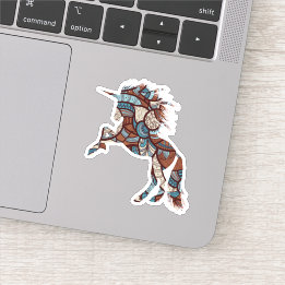 Tribal Unicorn Klistermärken