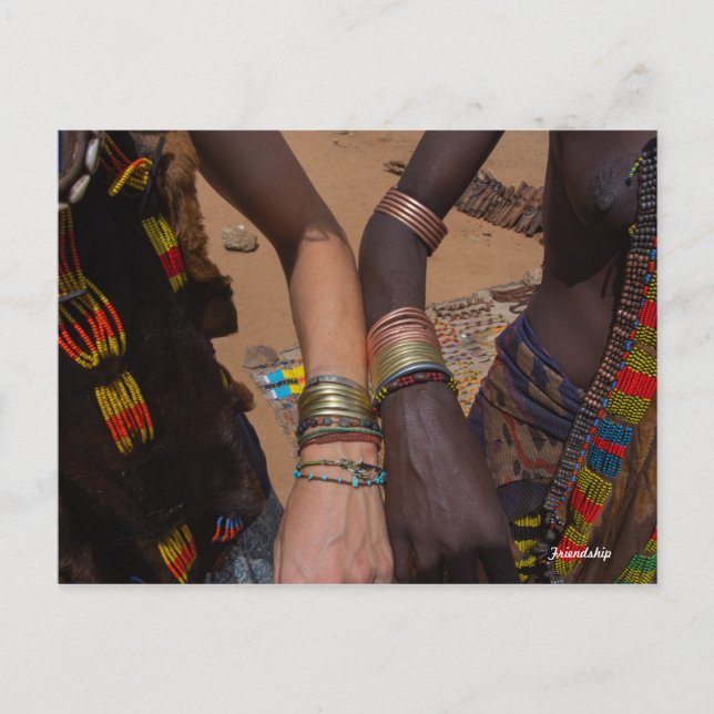 Tribal vänskap bracelet, Omo valley, Etiopien Vykort (Framsida)
