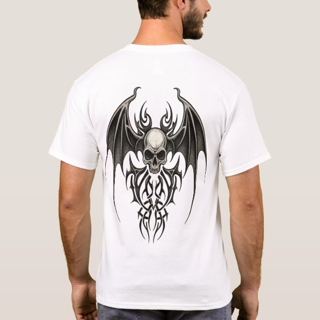 Tribal Vårdskalle T Shirt (Baksida)