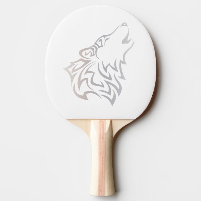 Tribal Varg Animal Beige White Pingisracket (Baksidan)