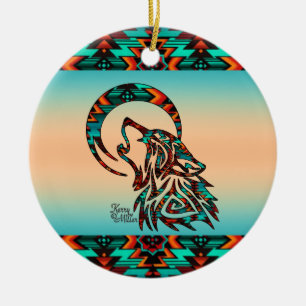 Tribal Varg Ceramic Ornament
