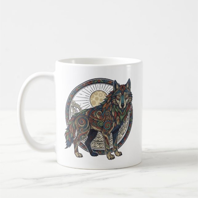Tribal varg kaffemugg (Vänster)