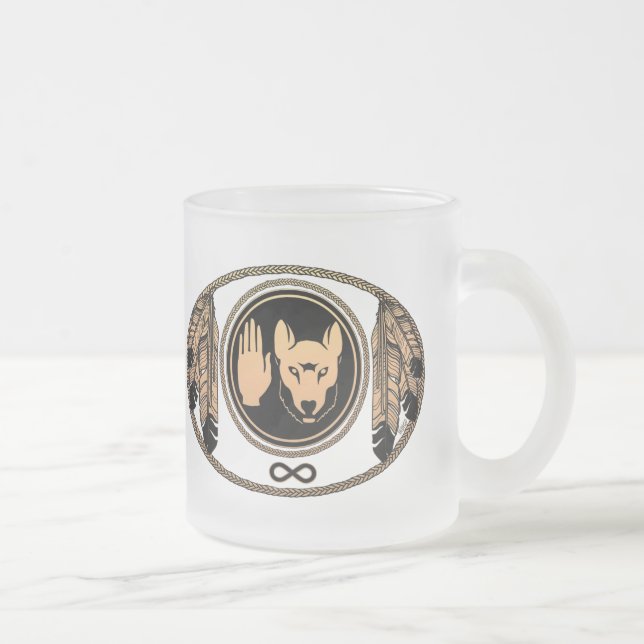 Tribal Varg Kopp Metis Flagga Art Mugg & Kopp (Höger)