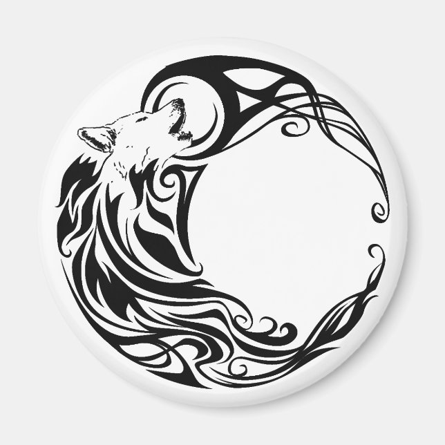 Tribal-Varg Magnet (Framsidan)
