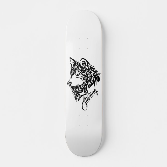 Tribal-Varg Mini Skateboard Bräda 18,5 Cm (Framsida)