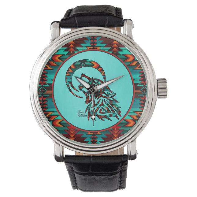Tribal Varg Watch Armbandsur (Framsida)