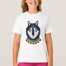 Tribal varghuvud t shirt