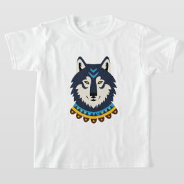 Tribal varghuvud t shirt