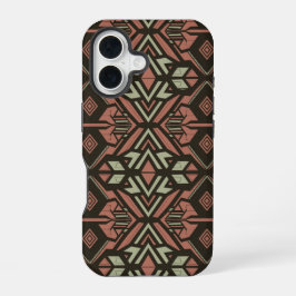 Tribal Vibes - Earthy Geometric Aztec Mönster