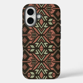 Tribal Vibes - Earthy Geometric Aztec Mönster