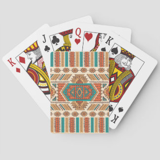 Tribal Vintage: Etniskt sjölöst Mönster Casinokort