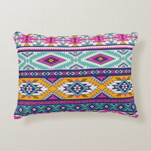 Tribal vintage Navajo: retro mönster Prydnadskudde