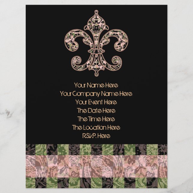 Tribal Voodoo Fleur de lis Reklamblad (Framsidan)
