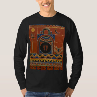 Tribal Warli-konst Ujjain Mahakal-tempel - Etnisk T Shirt
