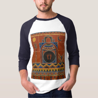 Tribal Warli-konst Ujjain Mahakal-tempel - Etnisk T Shirt