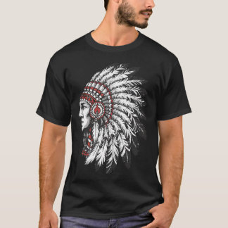 Tribal Warrior Grafik T Shirt