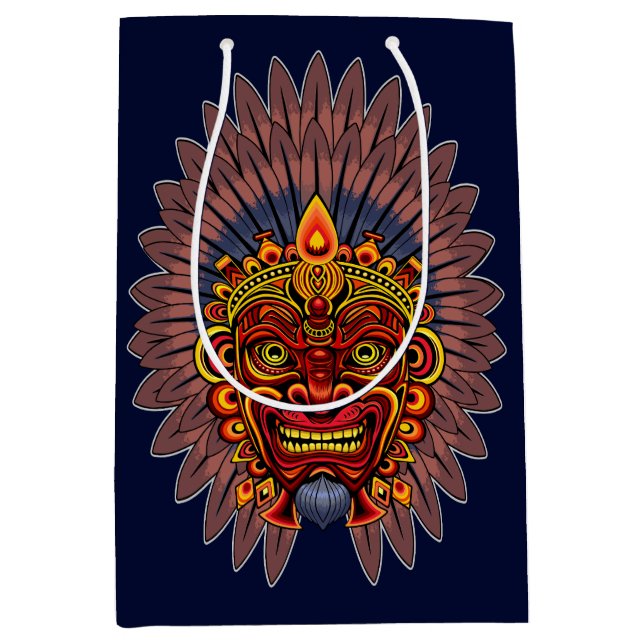 Tribal Warrior Kung Ritual Mask (Framsidan)