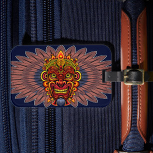 Tribal Warrior Kung Ritual Mask Bagagebricka
