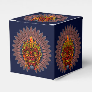 Tribal Warrior Kung Ritual Mask Presentaskar