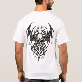 Tribal Warrior Skull Crest T Shirt
