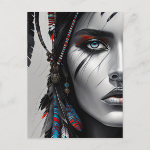 Tribal Warrior Vykort