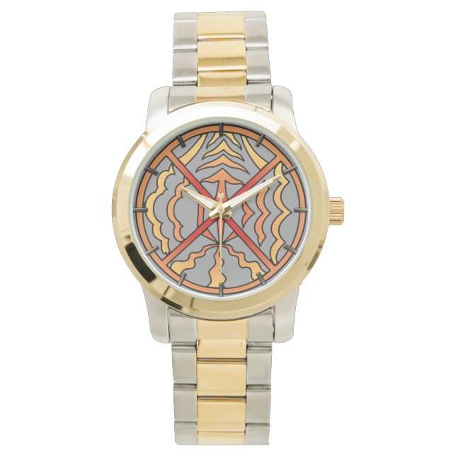 Tribal Watch Andlig Native Art Wrist Watch Armbandsur (Framsida)