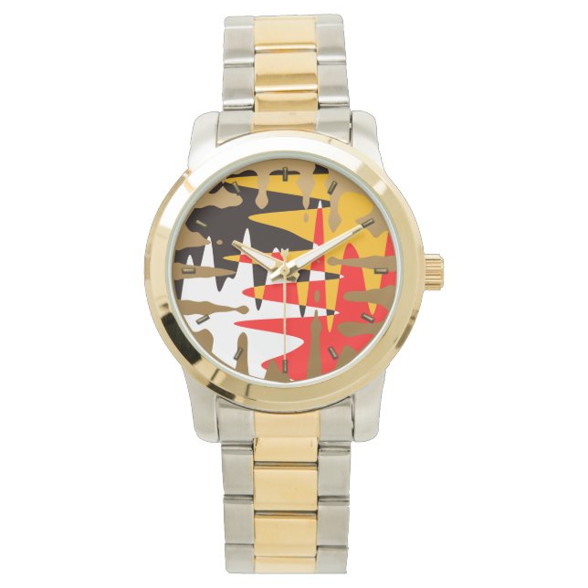 Tribal Watch Modern 4 Nations Art Wrist Watch Armbandsur (Framsida)