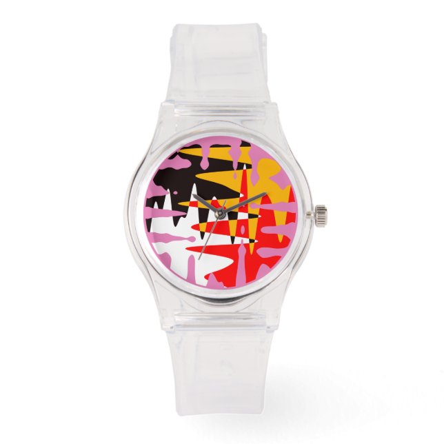 Tribal Watch Modern 4 Nations Art Wrist Watch Armbandsur (Framsida)