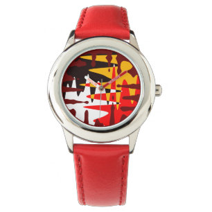 Tribal Watch Modern 4 Nations Art Wrist Watch Armbandsur