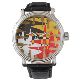Tribal Watch Modern 4 Nations Art Wrist Watch Armbandsur