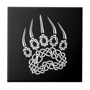 Tribal White Bear Tass Kakelplatta