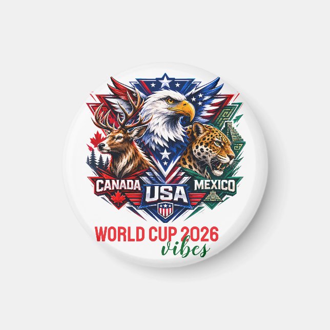 Tribal Wildlife Harmony VM 2026  Magnet (Framsidan)