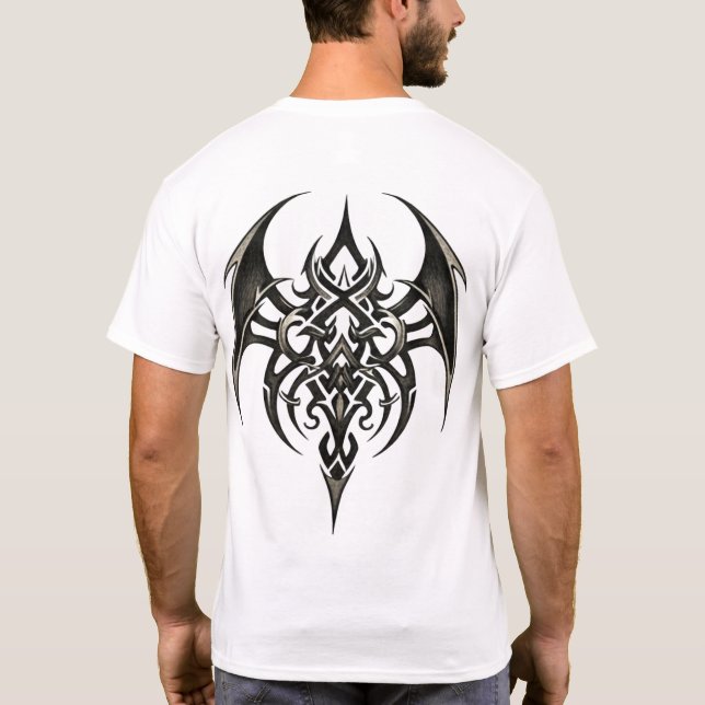 Tribal Winged Totem T Shirt (Baksida)
