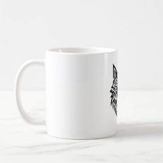 Tribal Wolf-mugg – Djärv geometrisk djurdesign Kaffemugg