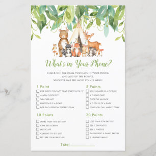 Tribal Woodland Animals What's in Your Mobil Game