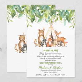 Tribal Woodland Baby Shower by Mail Greenery Boy Inbjudningar