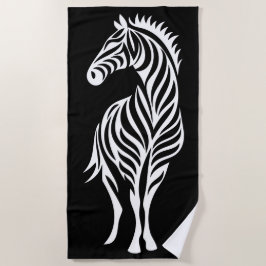 Tribal Zebrasiluett Minimalistisk Djurdesign