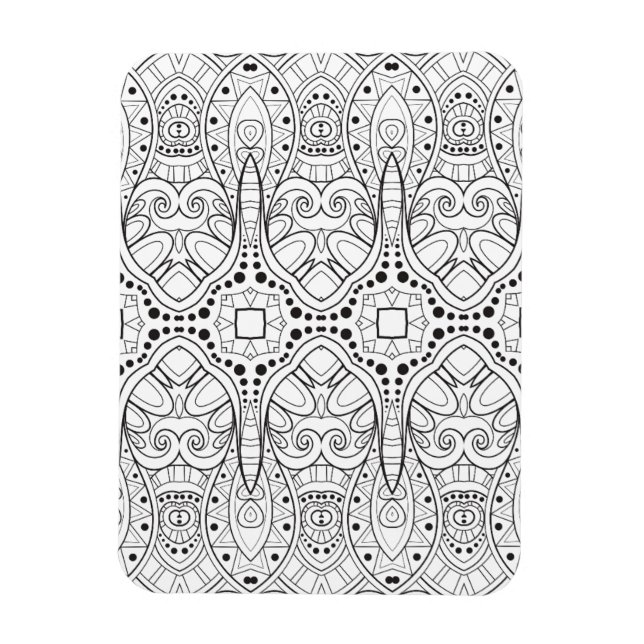 Tribal Zendoodle Design Magnet (Vertikal)