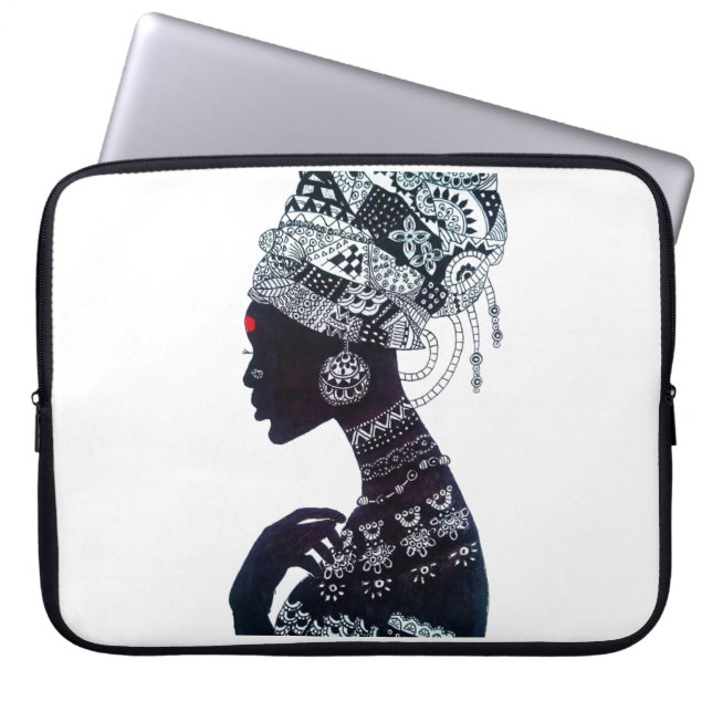 Tribala kvinnors design laptop fodral (Framsidan)