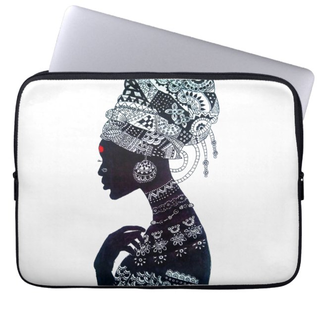 Tribala kvinnors design laptop fodral (Framsidan)