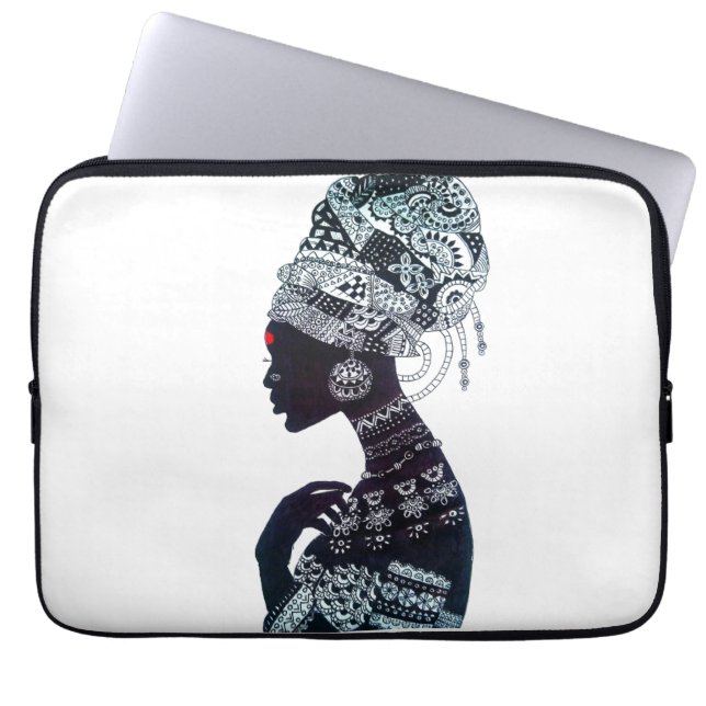 Tribala Kvinnors Design Laptop Fodral (Framsidan)