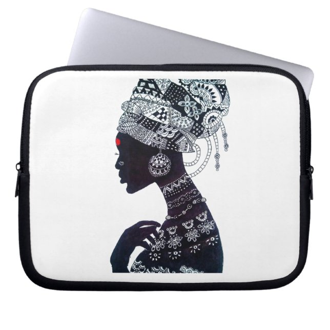 Tribala Kvinnors Design Laptop Fodral (Framsidan)