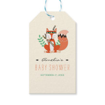 Tribala skogsräv baby shower presentkort