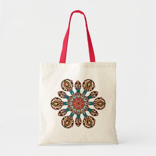 Tribalix Mandala Bag Tygkasse (Framsidan)