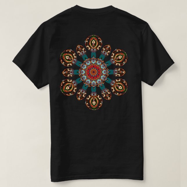 Tribalix Mandala Shirt T Shirt (Design baksida)